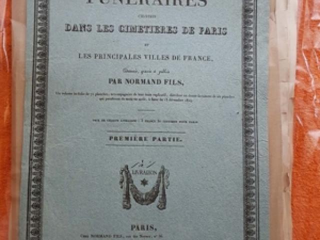 Louis-Marie Normand 55 Radierungen Grabdenkmäler Paris 1832 Friedhof Gräber - 1